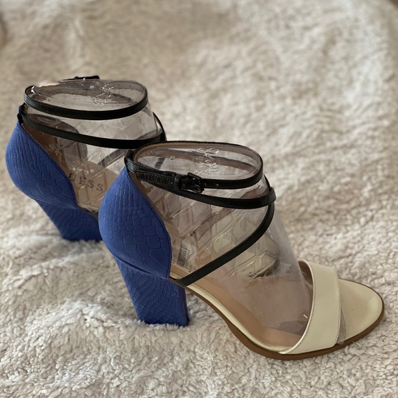 Guess Sileno Royal Blue/White heels - Picture 8 of 10